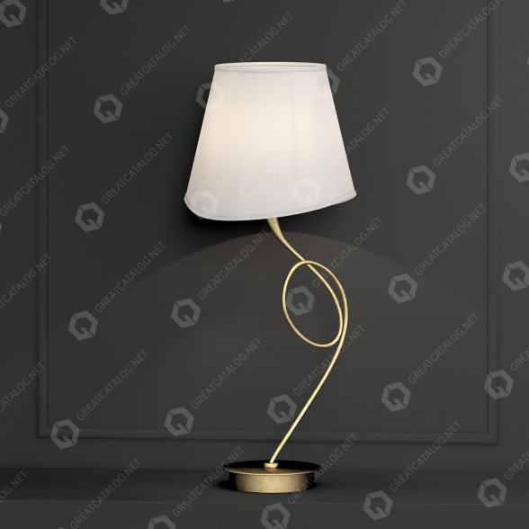 Lámpara de mesa Stellare T 2422 1 CR Modelo 3D