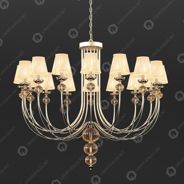 Żyrandol IPM Light 846/CH16 model 3D