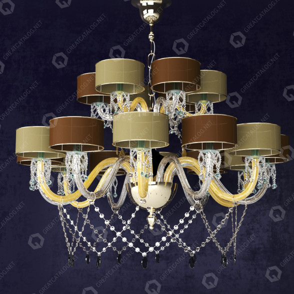 Żyrandol IPM Light 1352/18 model 3D