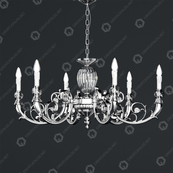 Żyrandol IPM Light 1914/CH6 model 3D