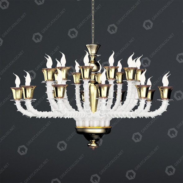 Żyrandol IPM Light 1932/CH24 model 3D