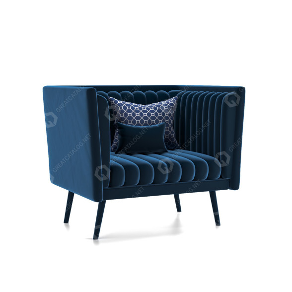 Armchair Muranti Azurite 3D model