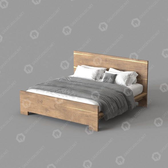 Cama Brown & Beam Holbrook Modelo 3D