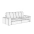 Диван IKEA Kivic - CG Hugge Work
