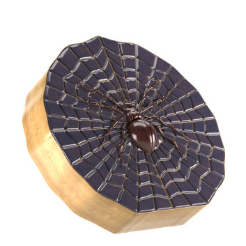 Шкатулка Carved Wood Spider 3D модель