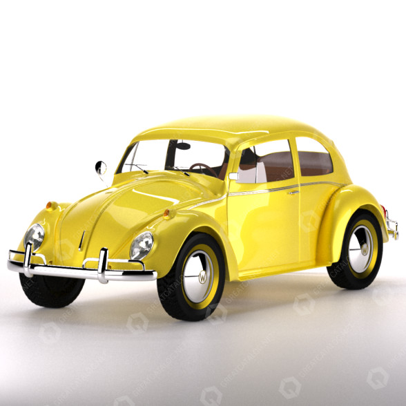 Samochód Volkswagen Beetle model 3D