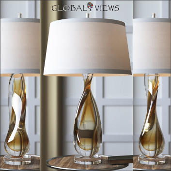 Настільнa лампа Global Views Amber Twisted