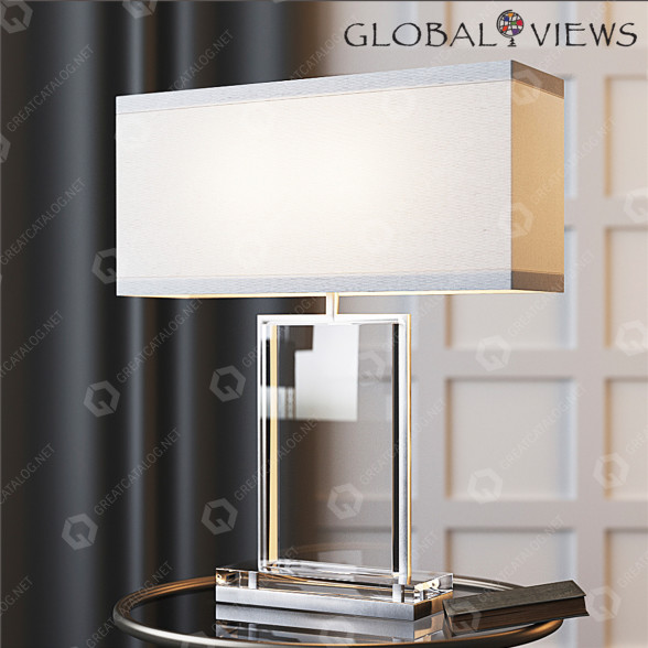 Настольная лампа Global Views Crystal Slab 3D модель