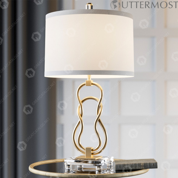 Lámpara de mesa Uttermost Adelais Curved Modelo 3D