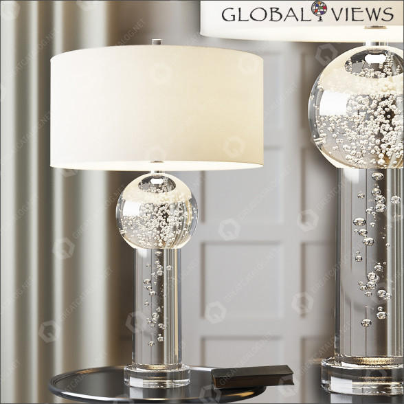 Настільнa лампа Global Views Clear Bubble 3D модель