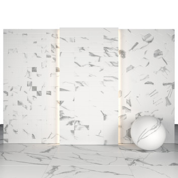 Плитка Nil White Marble 01