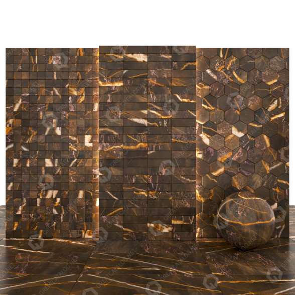 Fliese Nutmeg Marble 3D-Modell