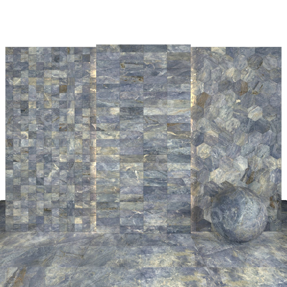 Плитка Azul Marble 02 3D модель