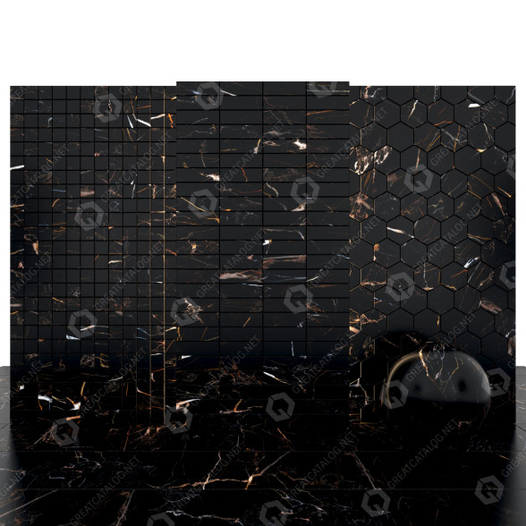Плитка Black Atlas Marble 3D модель