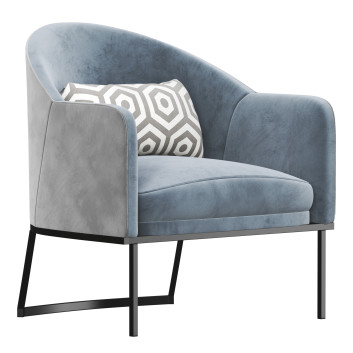 Fauteuil  CPRN Homood Gray and Ivory Modèle 3D