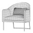 Sessel CPRN Homood Gray and Ivory - Islomov