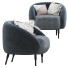 Sessel Bump Black by L'Abbate - Islomov