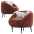 Sessel Bump Black by L'Abbate - Islomov