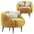 Sessel Bump Black by L'Abbate - Islomov