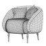 Sessel Bump Black by L'Abbate - Islomov