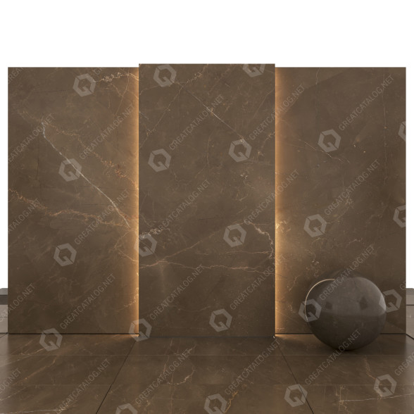 Płytka Pulpis Brown Marble 02 model 3D