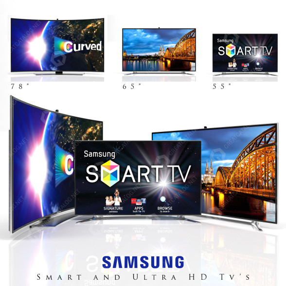 Телевізори Samsung Набір 3D модель