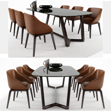 Стіл, стільці та декор Dining Table 3