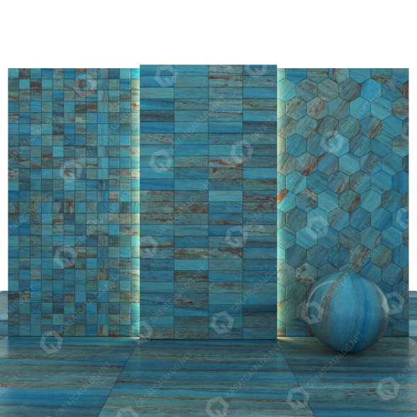 Fliese Azul Marble 3D-Modell