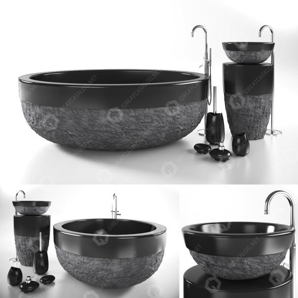 Badezimmer Set 1 3D-Modell