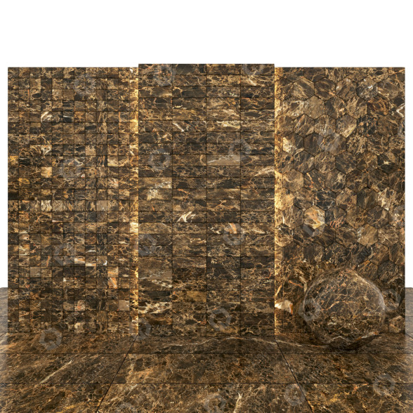 Fliese Emperador Brown Marble 02 3D-Modell