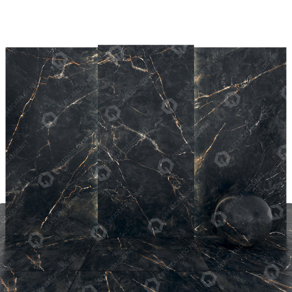 Плитка Shine Black Stone 3D модель