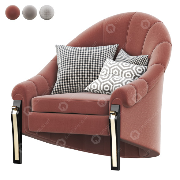Fauteuil Bianchini Nausicaa modèle 3D