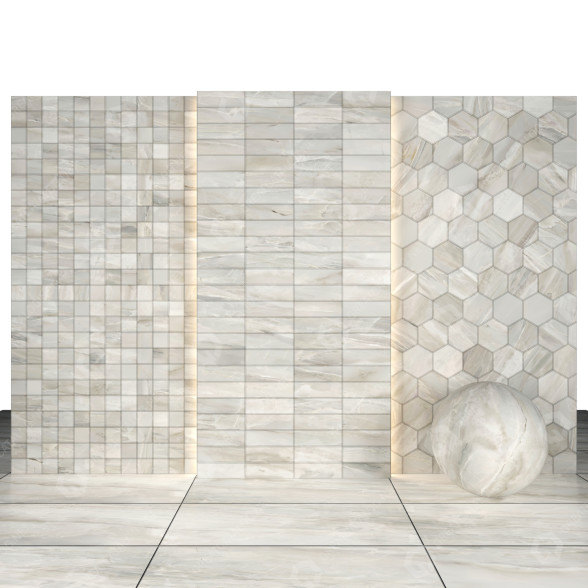 Tile White Heaven Marble 3D model