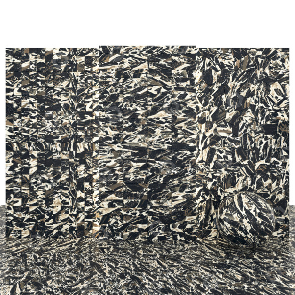 Плитка Brown River Marble 3D модель