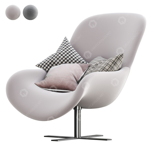 Крісло B&B Italia Mart 3D модель