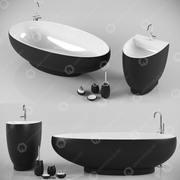 Badezimmer Set 2 3D-Modell