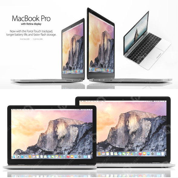 Laptops Apple MacBook Pro 3D model