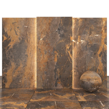 Плитка Fossil Brown Marble