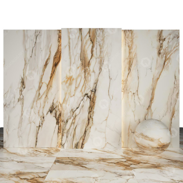 Tile Tru Gold Marble 3D model