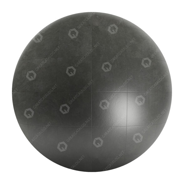 Тротуарна плитка Cumulus Black Concrete 3D модель