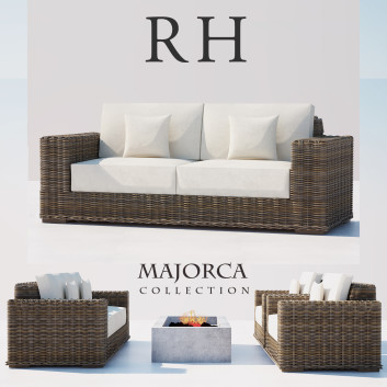 Диван та декор Restoration Hardware Majorca Collection Set