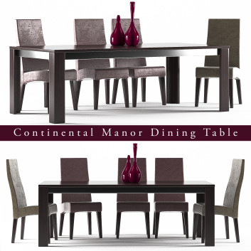 Стіл та стільці  Dining Set 12 3D модель