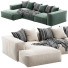 Sofa Arflex Marechiaro Longue - Sohib3d