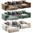 Sofa Arflex Marechiaro Longue - Sohib3d