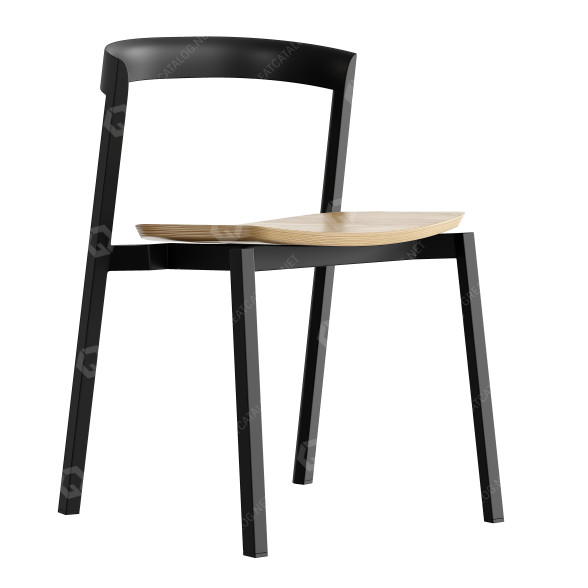 Стілець Vuue Stacking with Oak Veneer Plywood Seat 3D модель
