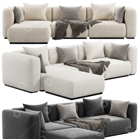 Sofa Vitra Soft Modular model 3D