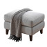 Ottoman Pottery Barn Beverly Upholstered - Paramatma
