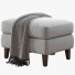 Ottoman Pottery Barn Beverly Upholstered - Paramatma