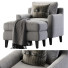 Крісло та пуф Pottery Barn Beverly Upholstered - Paramatma