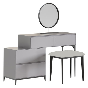 Schminktisch und Hocker  Homary Makeup Set 3D-Modell